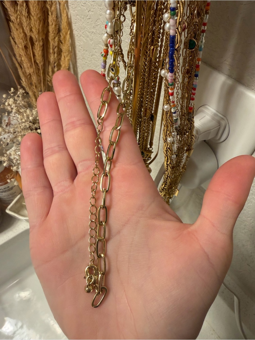 Gold Chain Link Necklace - Jewelry
